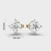 Half Carat Solitaire Diamond Studs