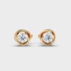 30 Cent Flower Shaped Diamond Studs