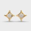 Contemporary Diamond Studs