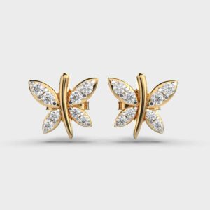 Gyrating Flies Diamond Studs