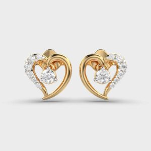 Little Heart Diamond Studs