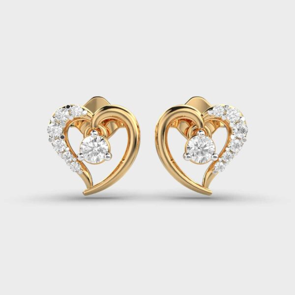 Little Heart Diamond Studs