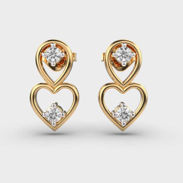 Elegant Solitaire Diamond Drops