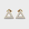 Sparkling Triangle Diamond Studs