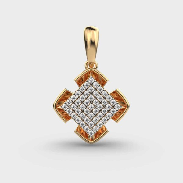 Edgy Dazzling Diamond Pendant