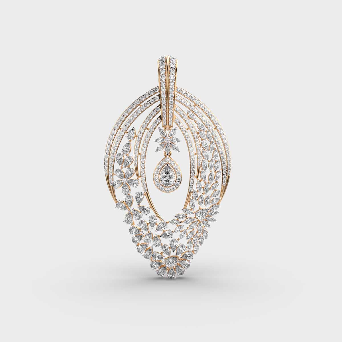 Full Bloom Diamond Pendant