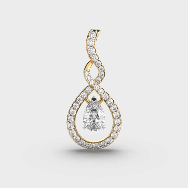 Refreshing Raindrop Diamond Pendant