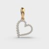 Hanging Heart Diamond Pendant