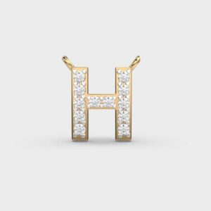 Initials Diamond Pendant - H