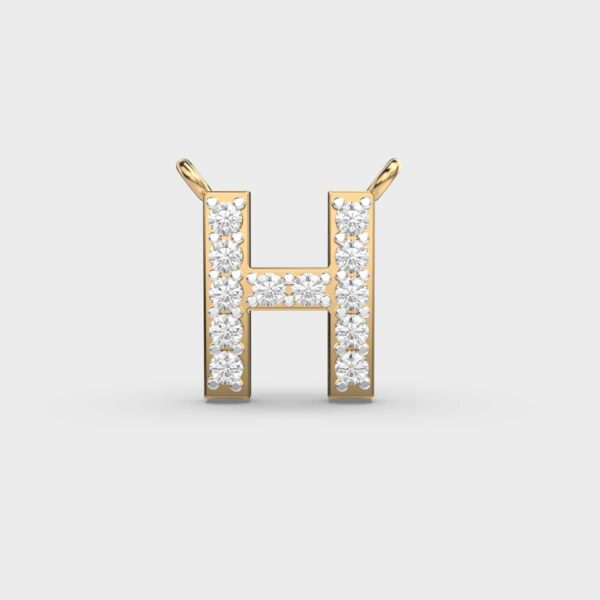 Initials Diamond Pendant - H