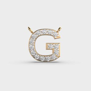 Initials Diamond Pendant - G