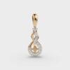 Glittering Knot Diamond Pendant