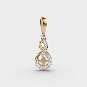 Glittering Knot Diamond Pendant