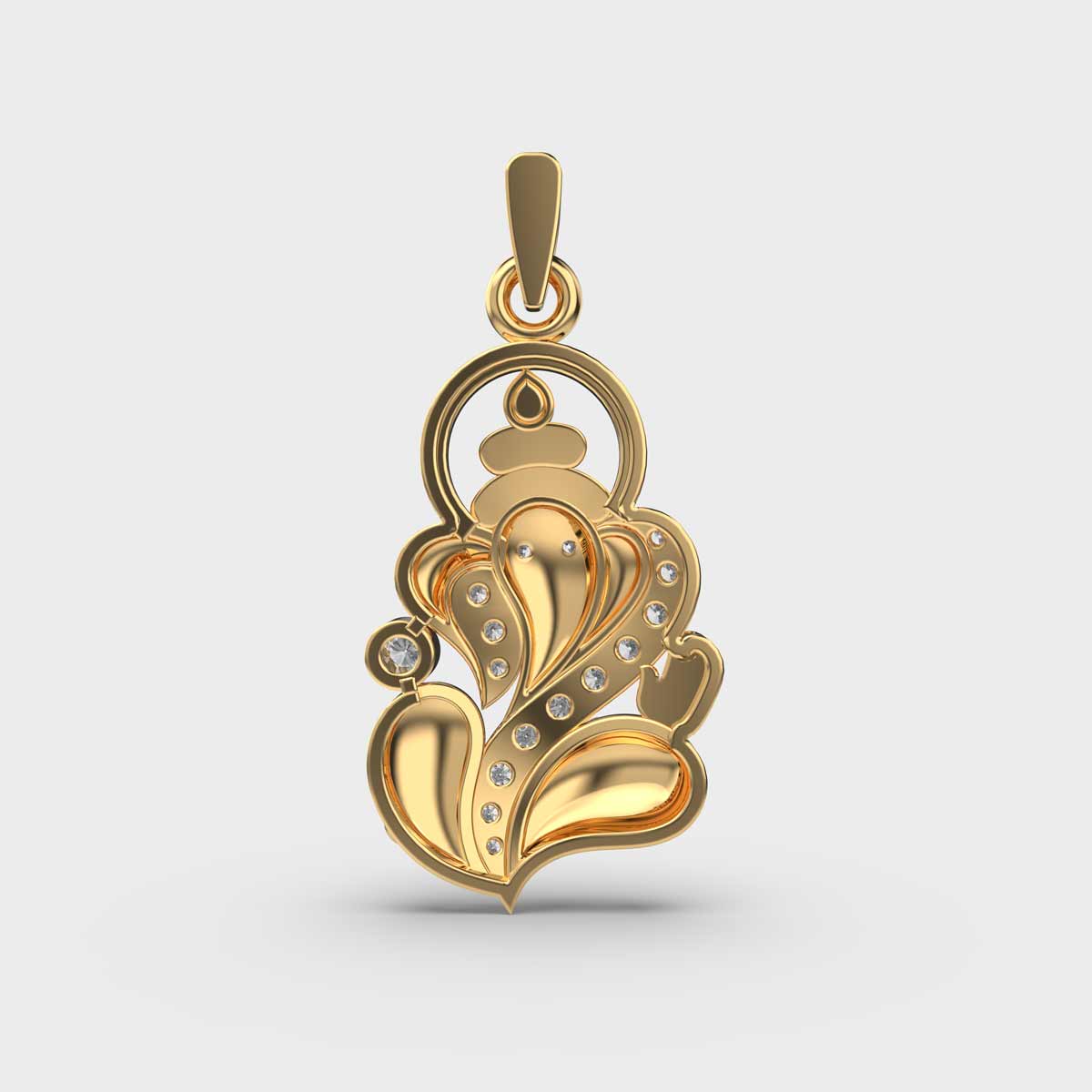 Divine Ganesha Diamond Pendant
