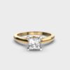 50 Cent Solitaire Princess Ring