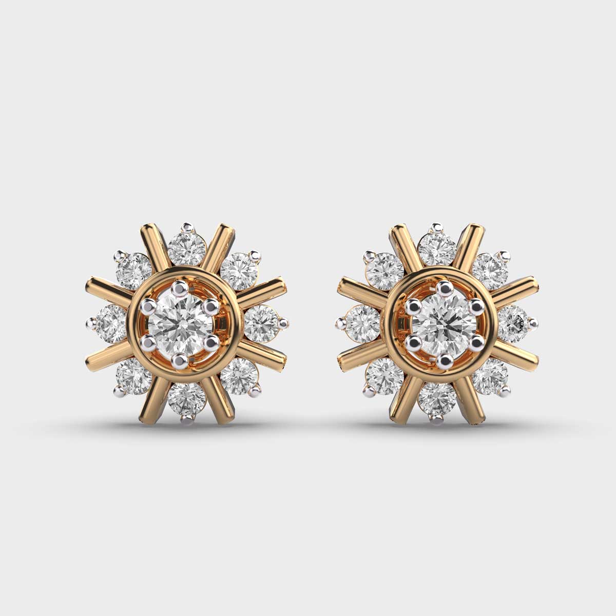 Ferris Wheel Diamond Studs
