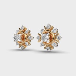 Flora Diamond Studs