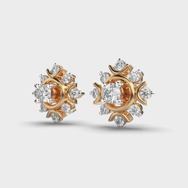 Flora Diamond Studs