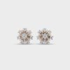 Gleaming Bloom Diamond Stud