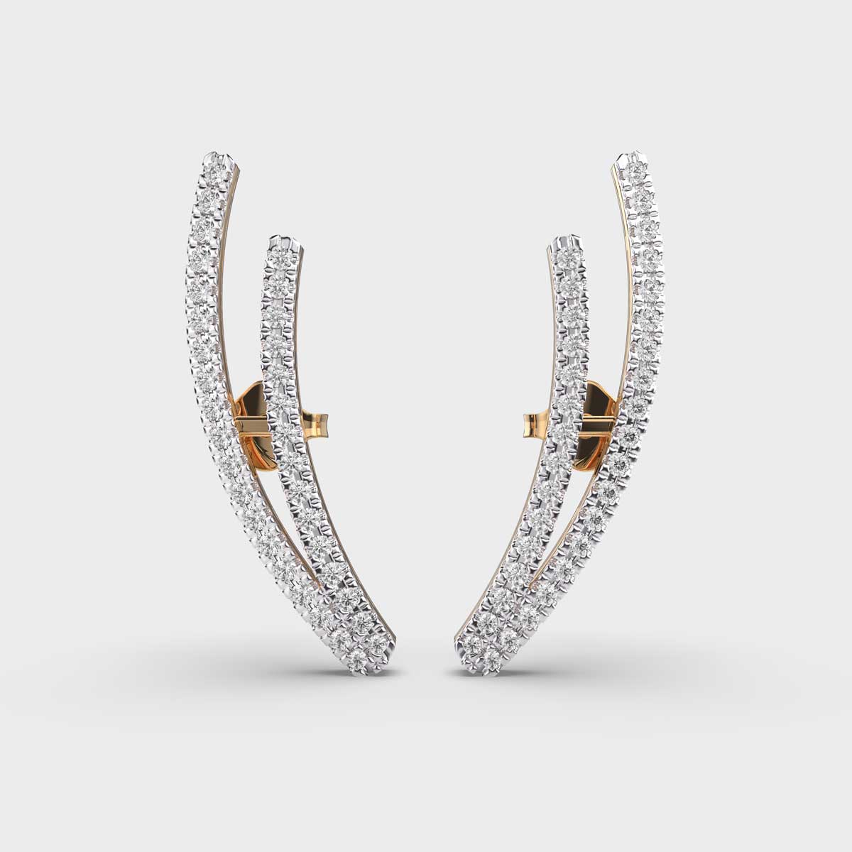 Enchanting Arc Diamond Earrings