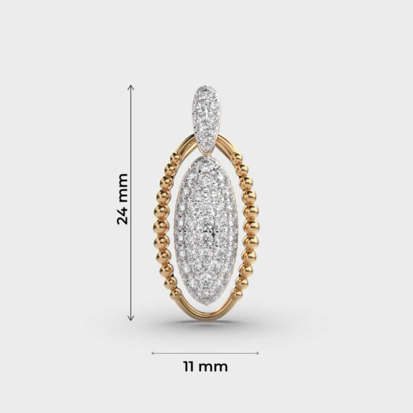 Subtle Contour Diamond Pendant