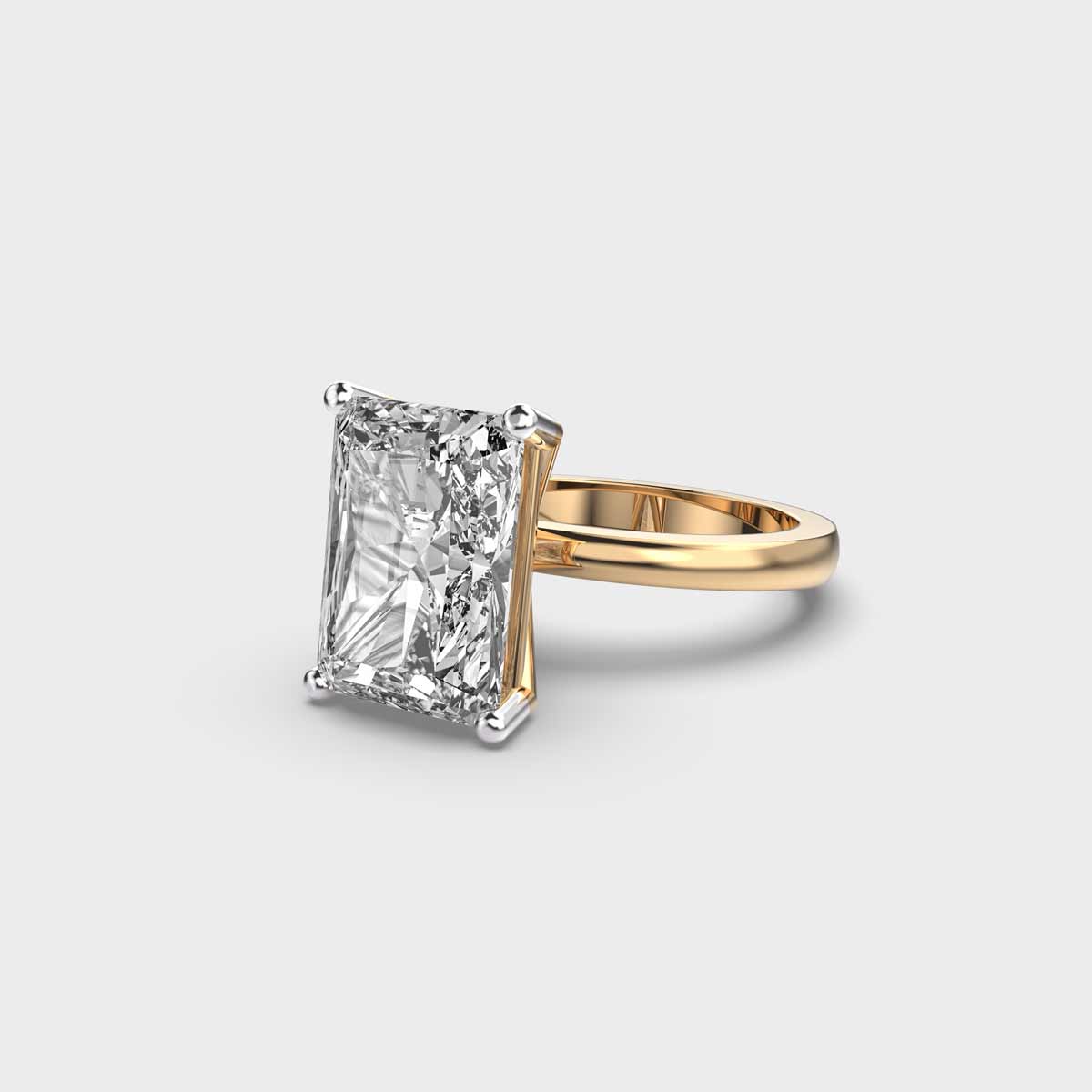 4.5 Carat Radiant Solitaire Ring