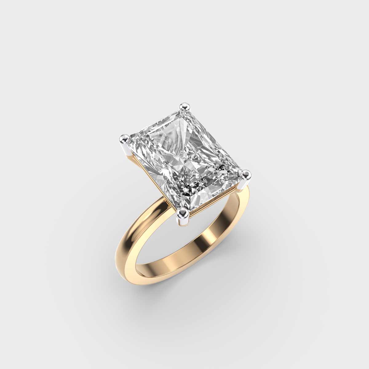 4.5 Carat Radiant Solitaire Ring