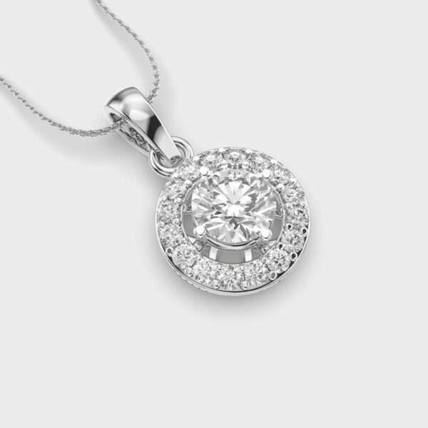 Halo Diamond Pendant
