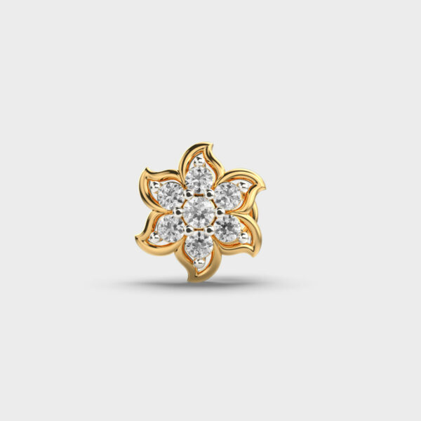 Twinkling Flower Diamond Nosepin