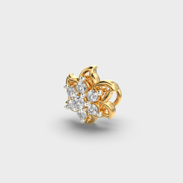 Twinkling Flower Diamond Nosepin