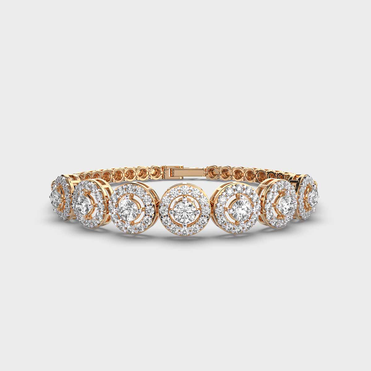 Band Of Circles Diamond Bracelet