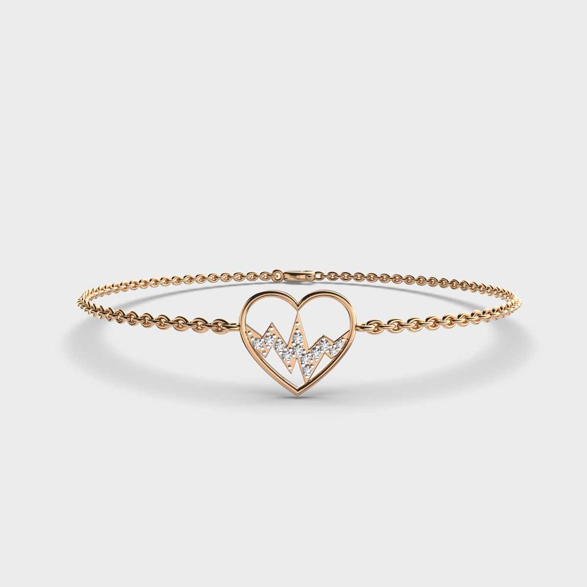 Heartbeat Diamond Bracelet