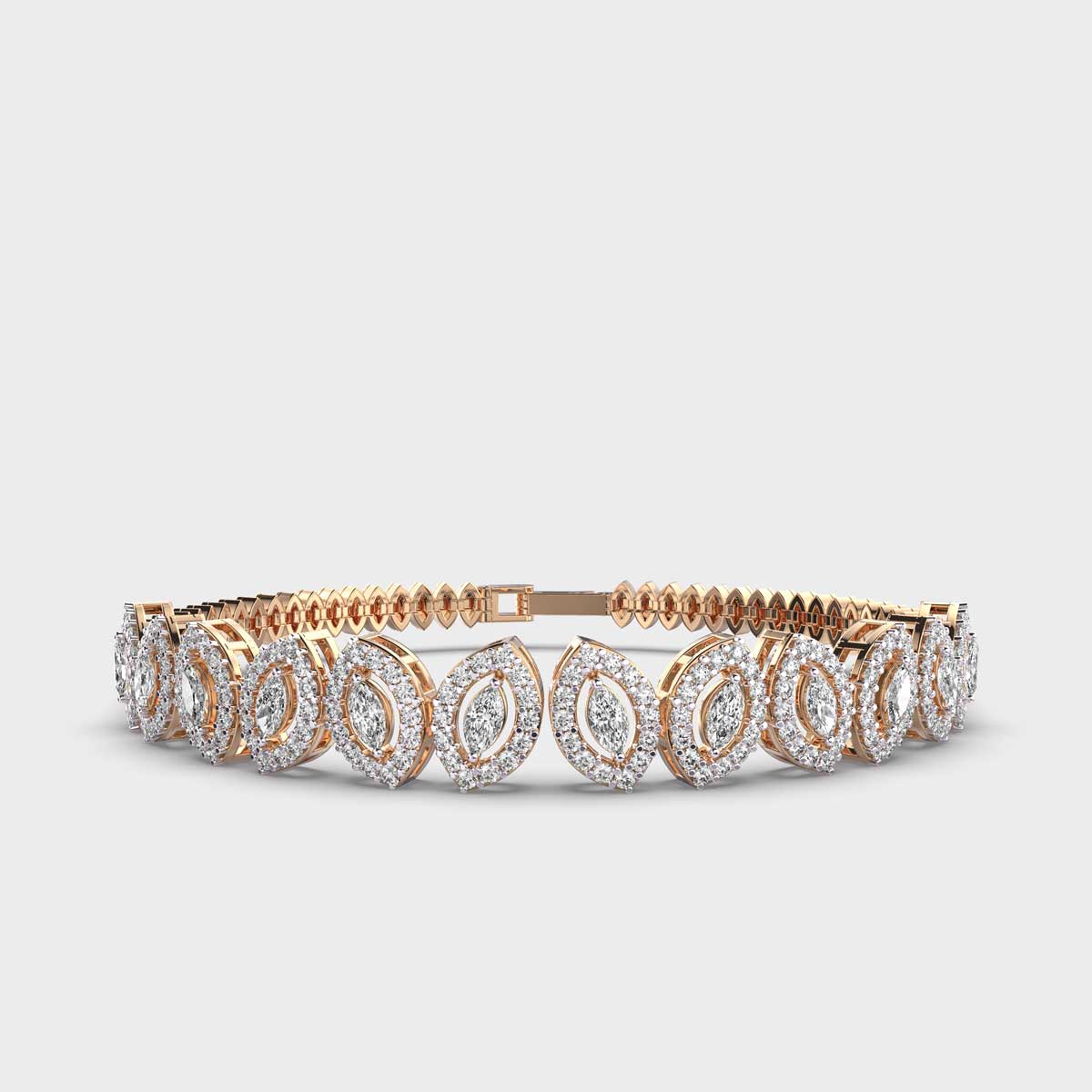 Lovely Leaves Diamond Bracelet