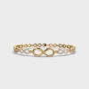 Traditional Blend Infinity Diamond Bracelet