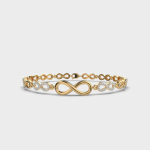 Traditional Blend Infinity Diamond Bracelet