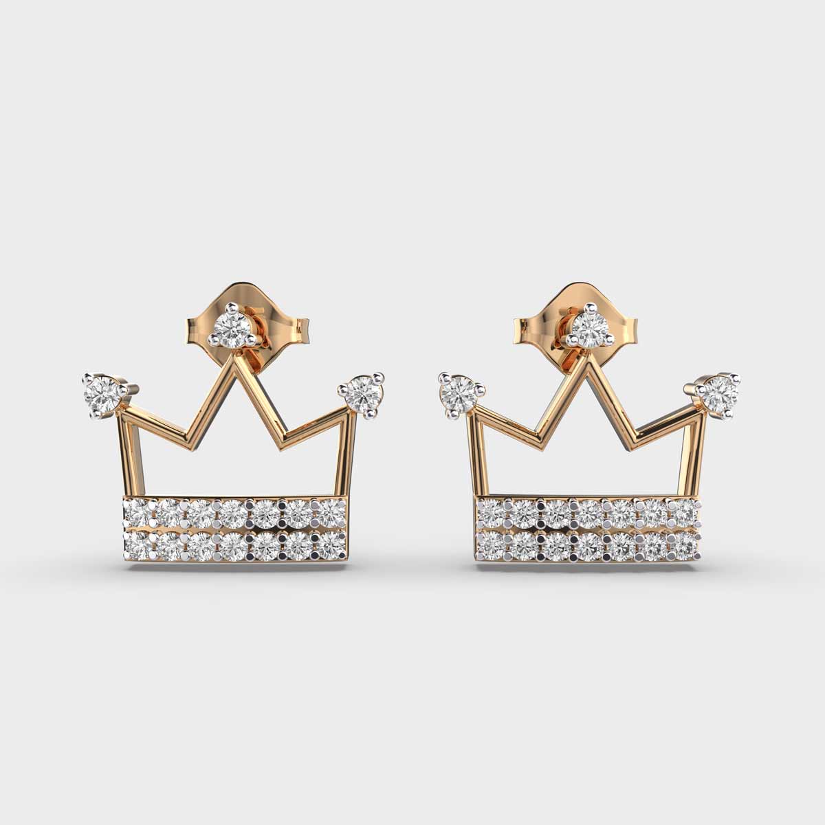 Diamond Crown Kids Studs