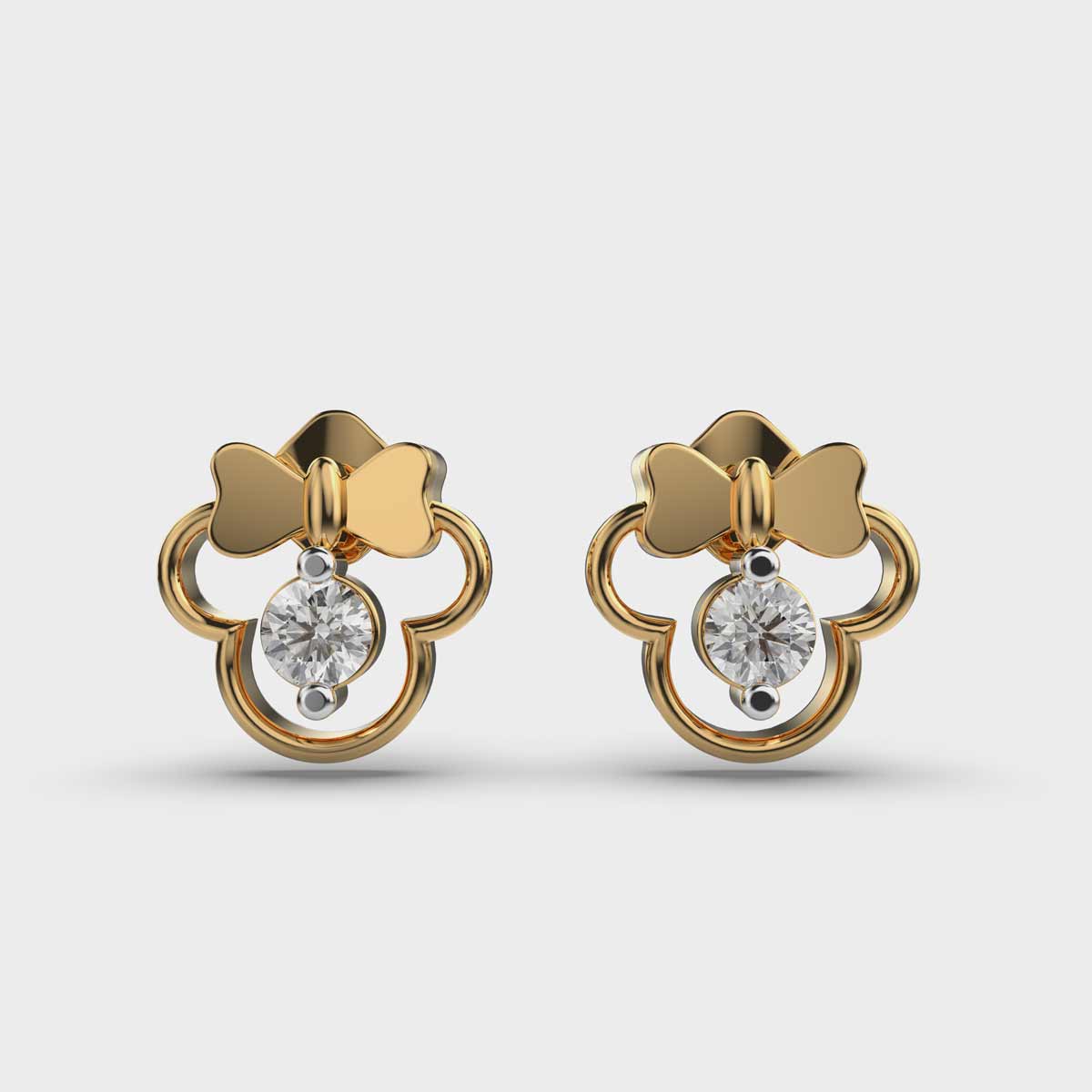 Minnie Mouse Diamonds Studs