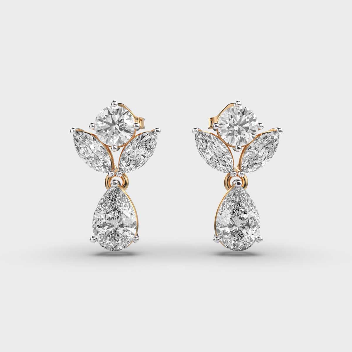 Serene Drop Diamond Earrings