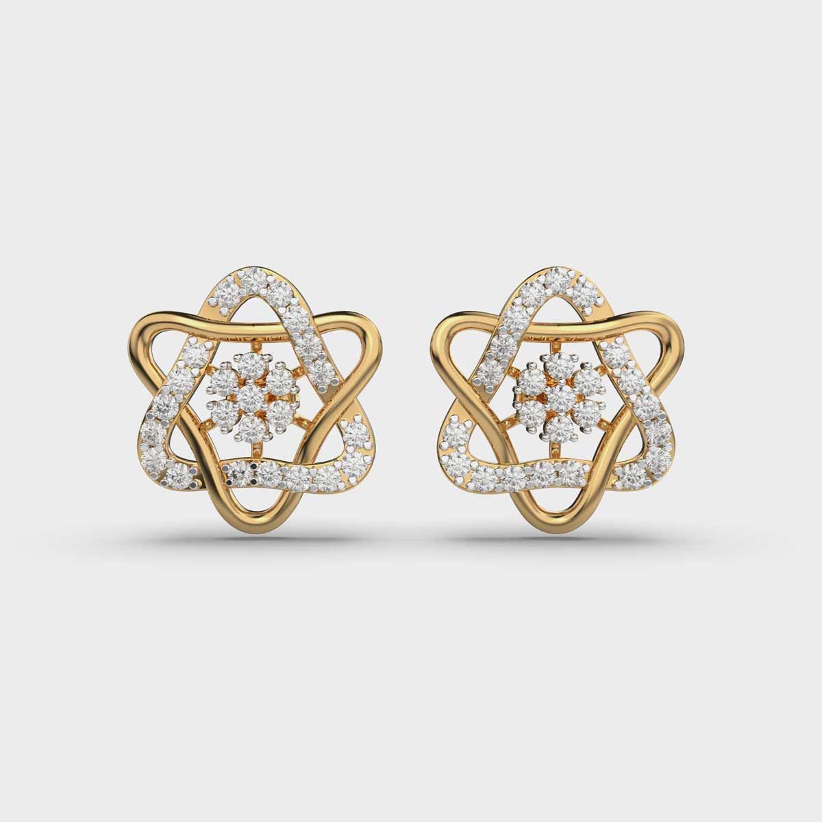 Floating Beauty Diamond Studs