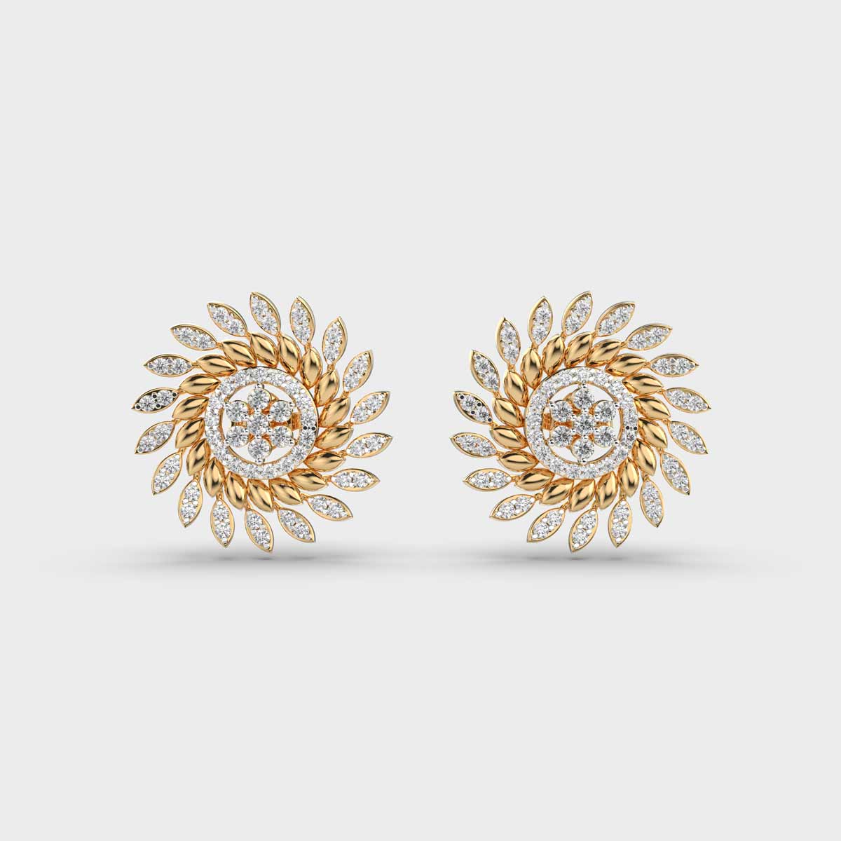 Sunflower Diamond Studs