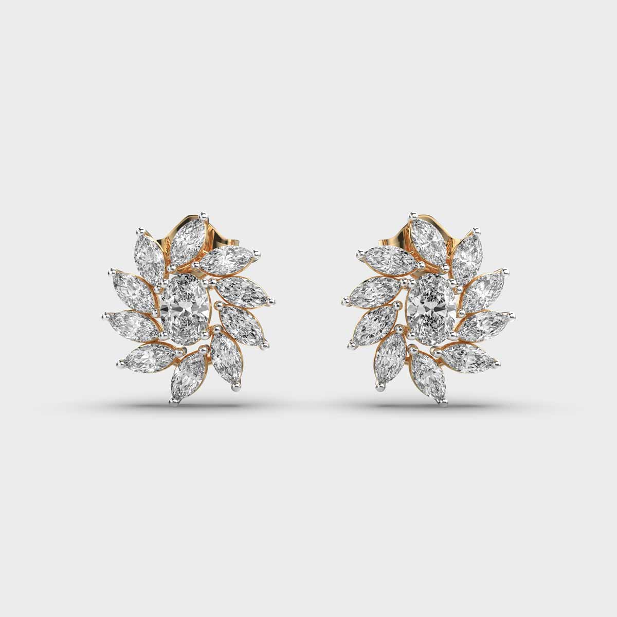 Dancing Petals Diamond Studs