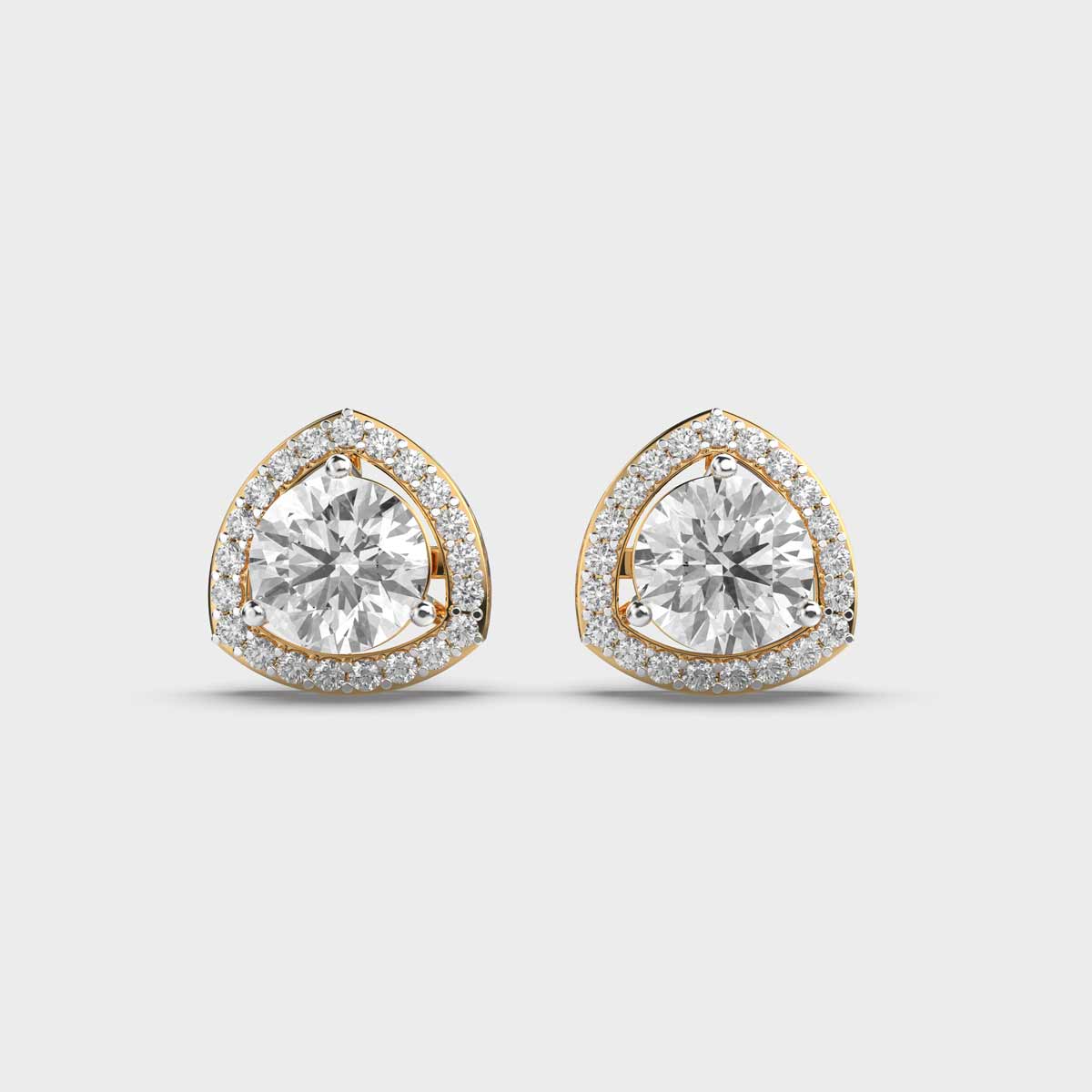 Solitaires in Reuleaux Diamond Studs