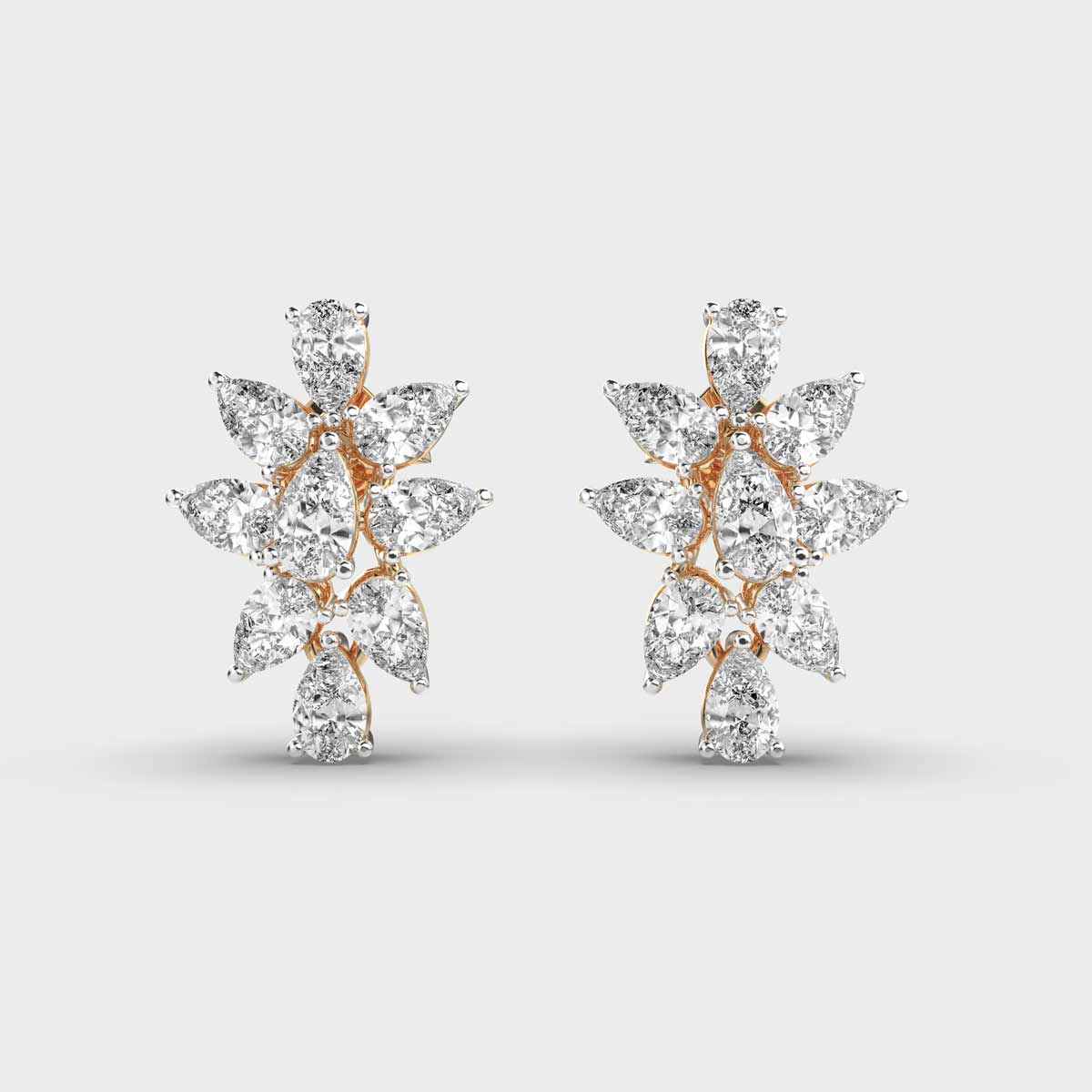 Fiery Sparkle Diamond Studs