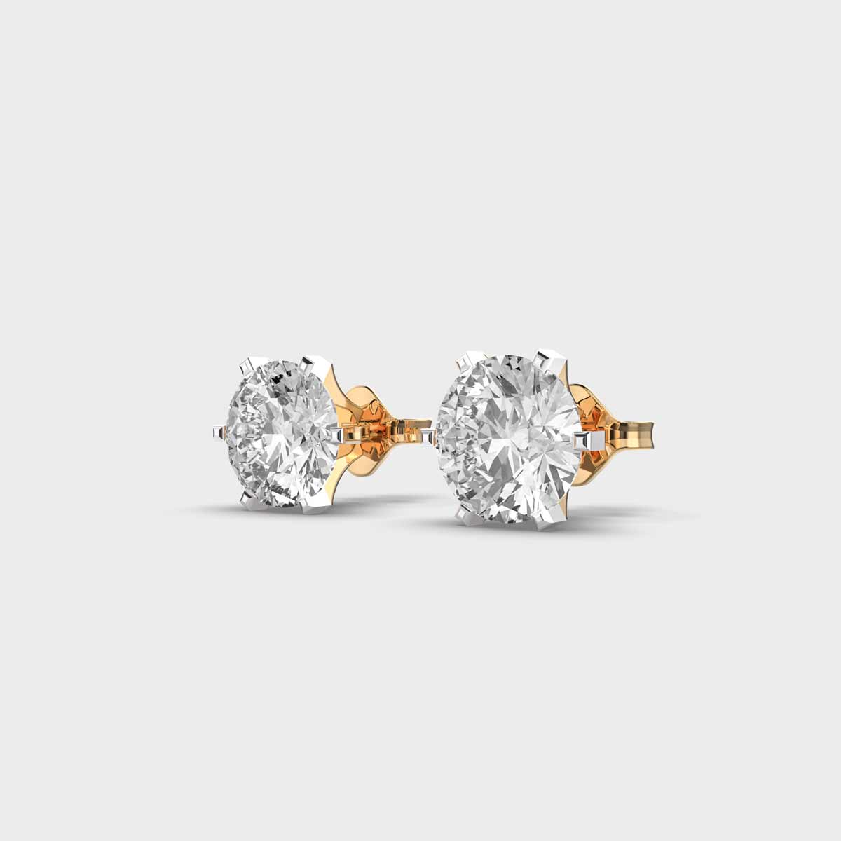 60 Cent Classic Solitaire Studs