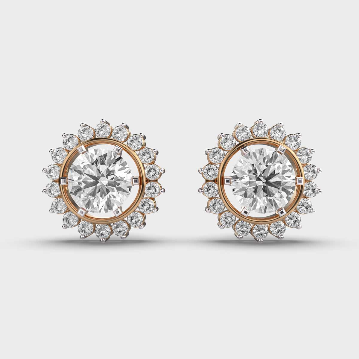 Shimmering Sunshine Diamond Studs