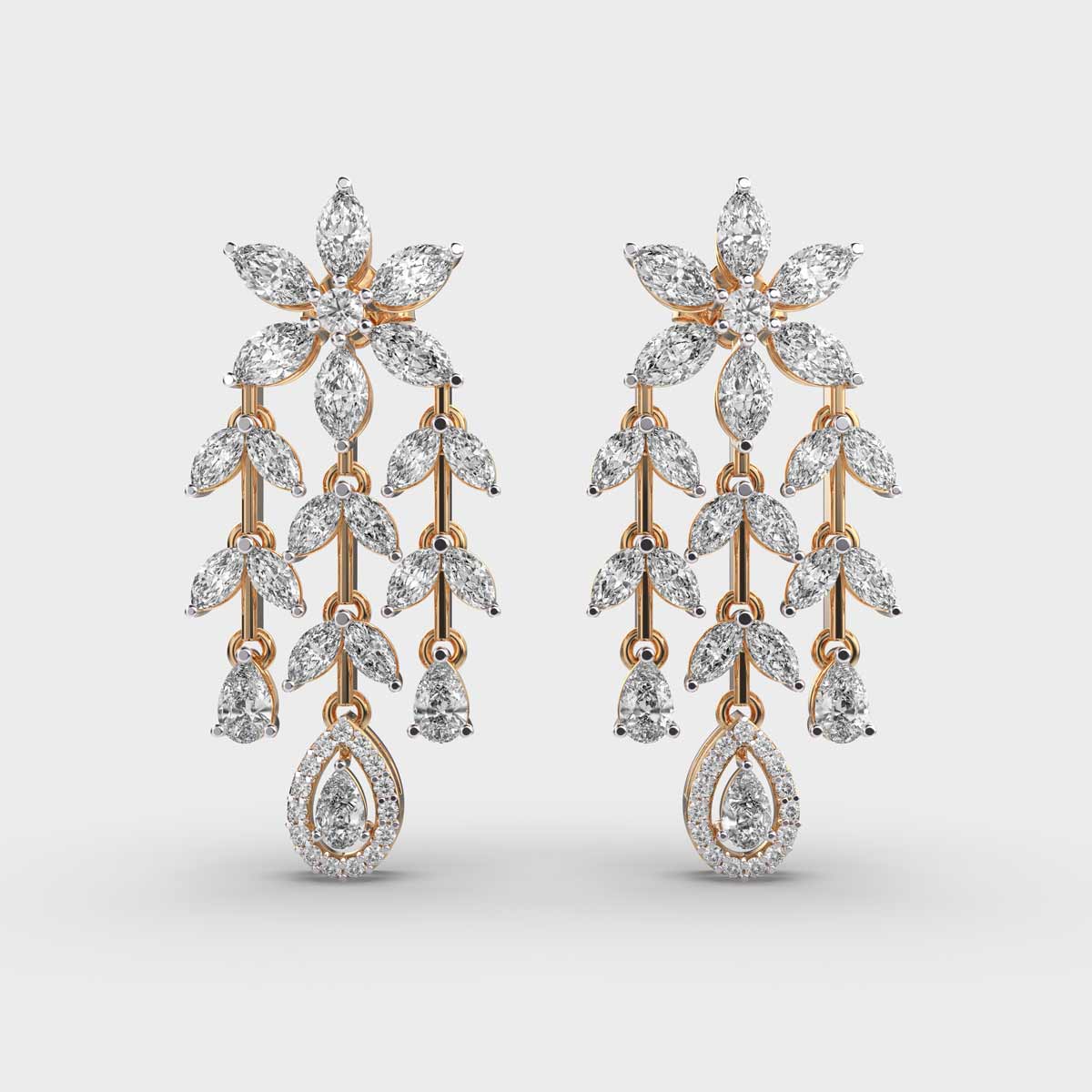 Crystal Trail Diamond Danglers