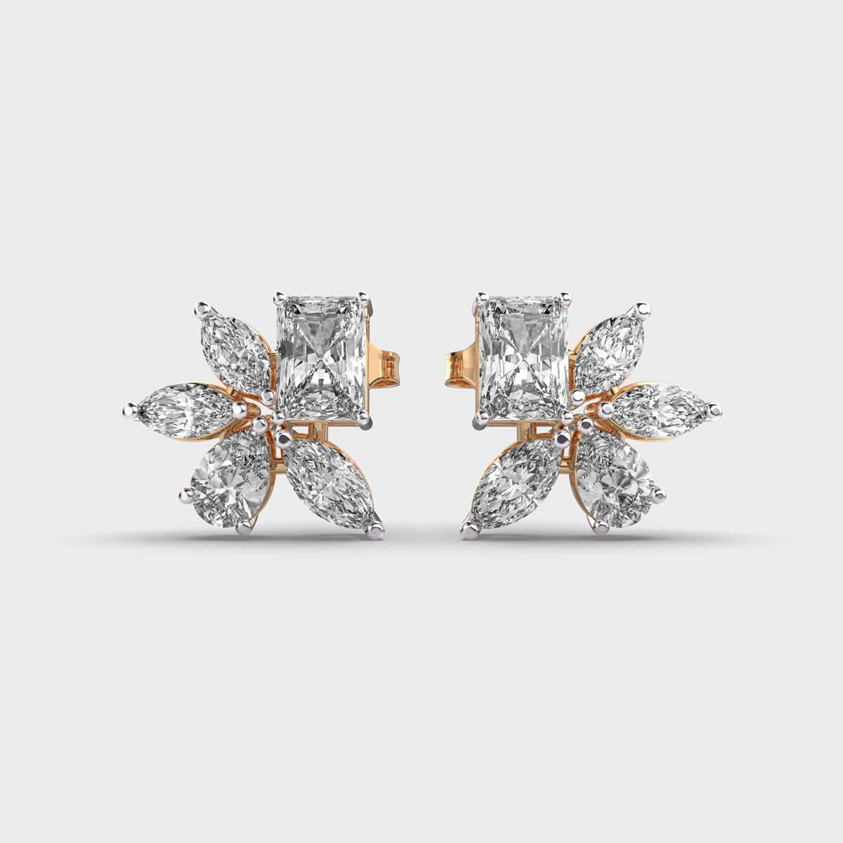 Multishape Artsy Diamond Studs