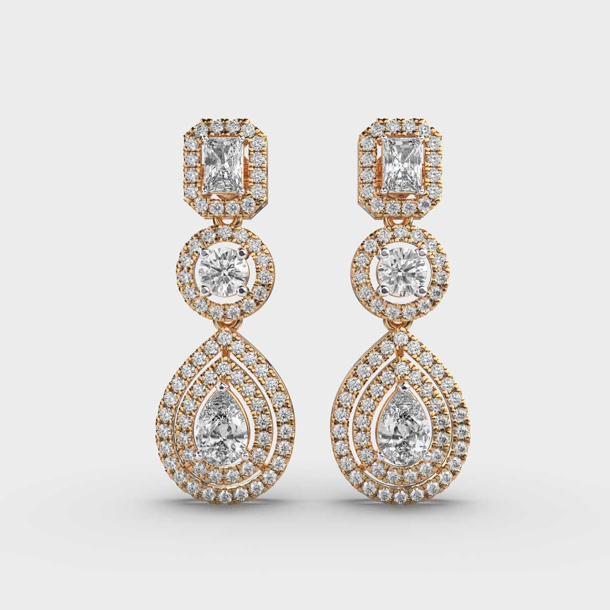 Extravagant Diamond Danglers