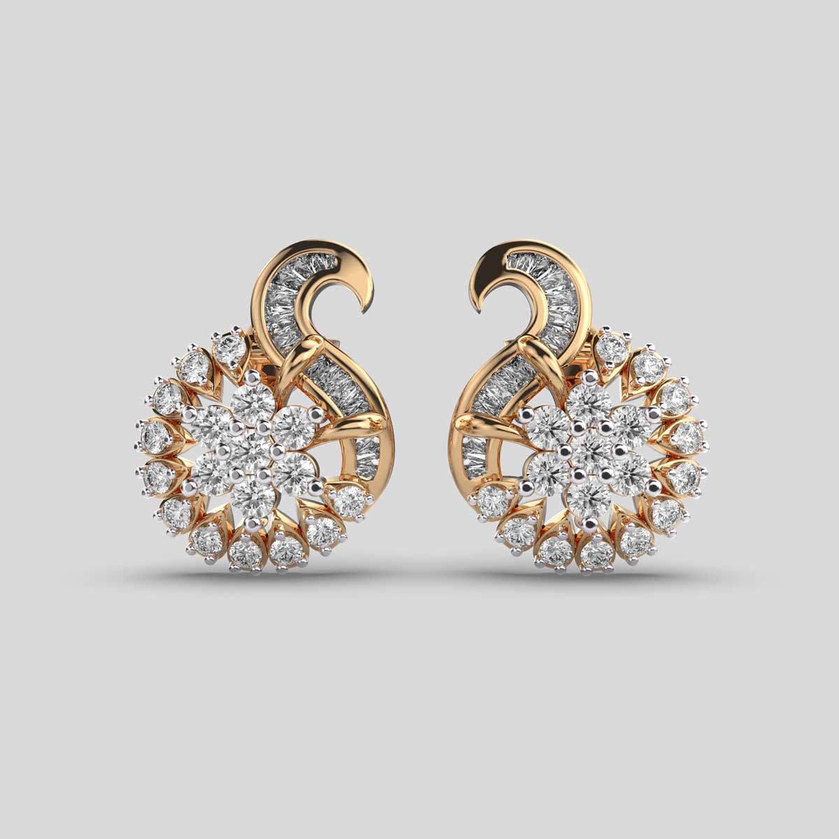 Flamingo Diamond Earrings