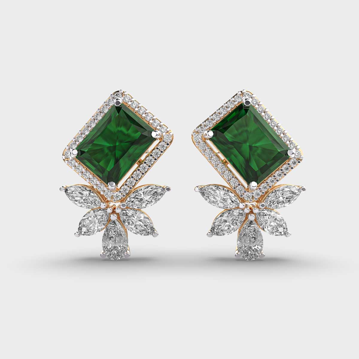 Green Glory Diamond Studs